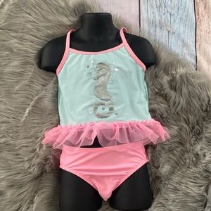 The Children’s Place Seahorse Pink Tankini Size 4T